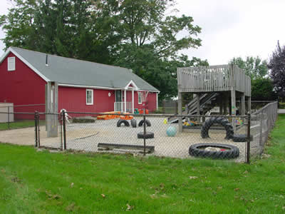 Outdoor playground area
